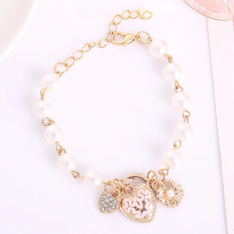 Product image KAHASIL - Gelang Titanium Wanita Barcelet Anti Karat Luntur Aksesoris Fashion Mutiara KH015 all variant White Gold